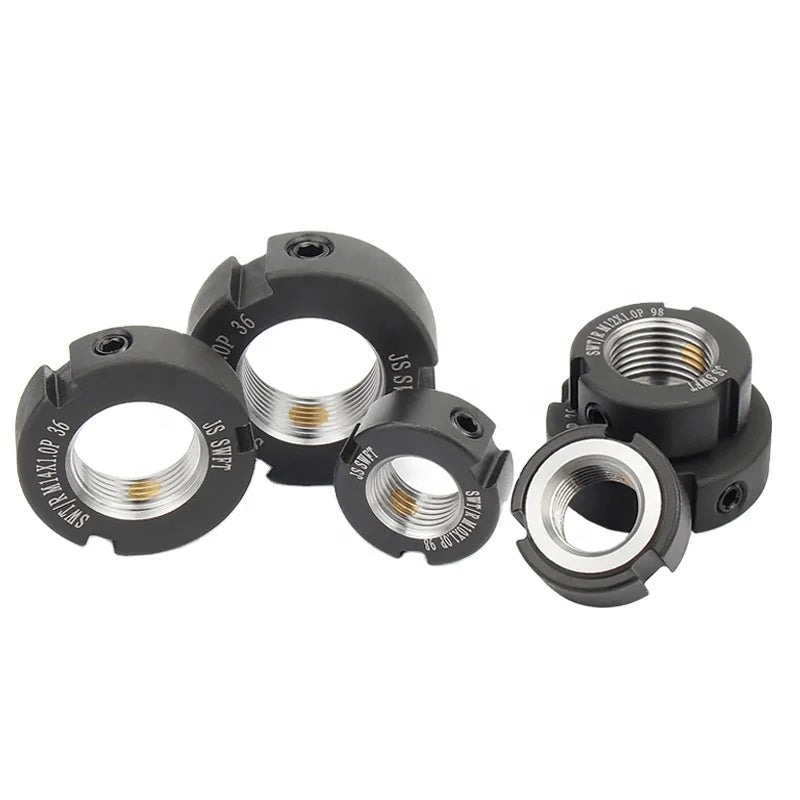 Precision Radial Lock R-Type Machine Nut Screw 17_1824 Anti-Return and Anti-Loose Round Nut with Zinc Plated Galvanized Finish