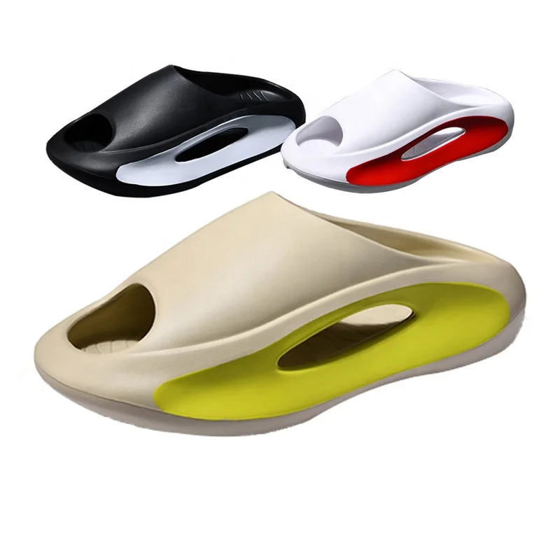Fashion Summer Beach Thick Soles Flats Custom Men's Women's Eva Slides Sandals Slippers Custom Logo Men Slippers