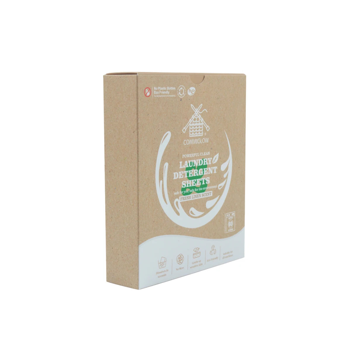 Eco-friendly Disposable Sustainable Strong Cleaning Laundry Sheets Decontamination Dissolve Easily Deeply Stain Remover