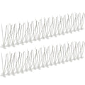 Assembled 50CM PC Base Fence Spikes Pest Pigeon Spike Strips for Fences Fence Repellant Spikes