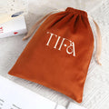 Wholesalers Small Luxury Soft Custom Logo Green Drawstring Velvet Makeup Bag