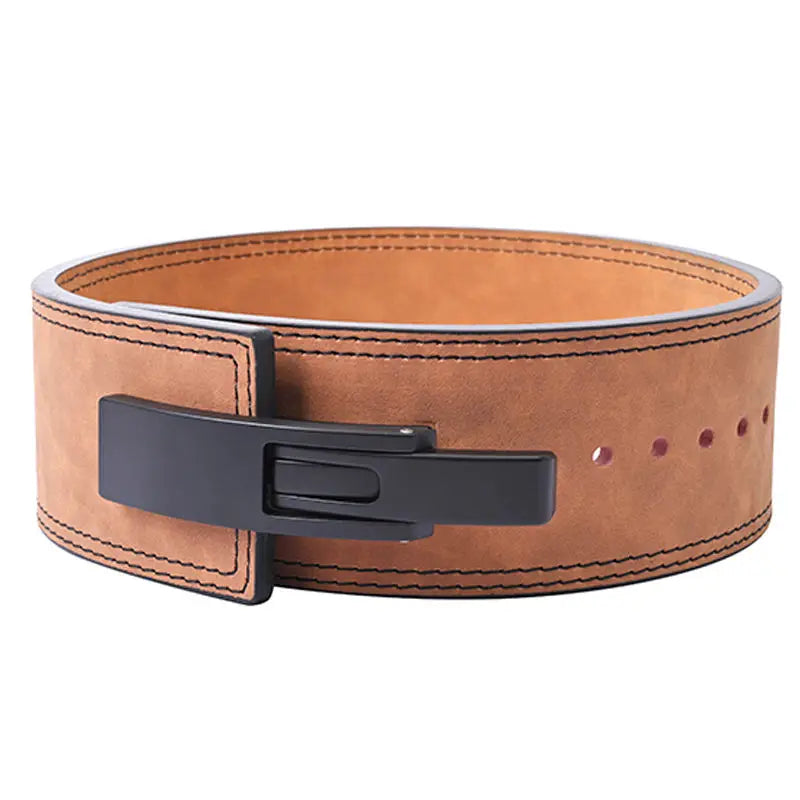 2025 Custom Logo Cowhide Gym Belt for Powerlifting Fitness Bodybuilding Weight Lifting Protector From Gym Equipment