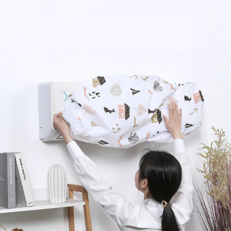 Household Waterproof Dust Proof Air Conditioning Cover Bedroom Hanging Air Conditioner Fabric Cloth