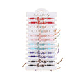 12pcs Rope String Love Bracelets Handmade Woven Wave Braided Charms Couple Love Bracelets for Valentine's Day