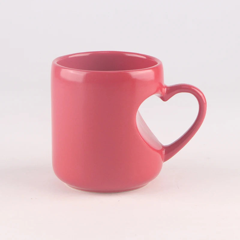 Ceramic Love Cup Frosted Mug with Matte Color Heat Transfer Sublimation for Coffee for Giveaways Holiday Gifts Party Drinks Mug