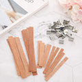 Factory Price Wholesale Wooden Wick Candle Wicks for Candle Making Wood Wicks With Metal Holder