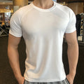 Men's Crew Neck Athletic Running T Shirts Short Sleeve Active Top Dry Fit Gym Tee Tshirt