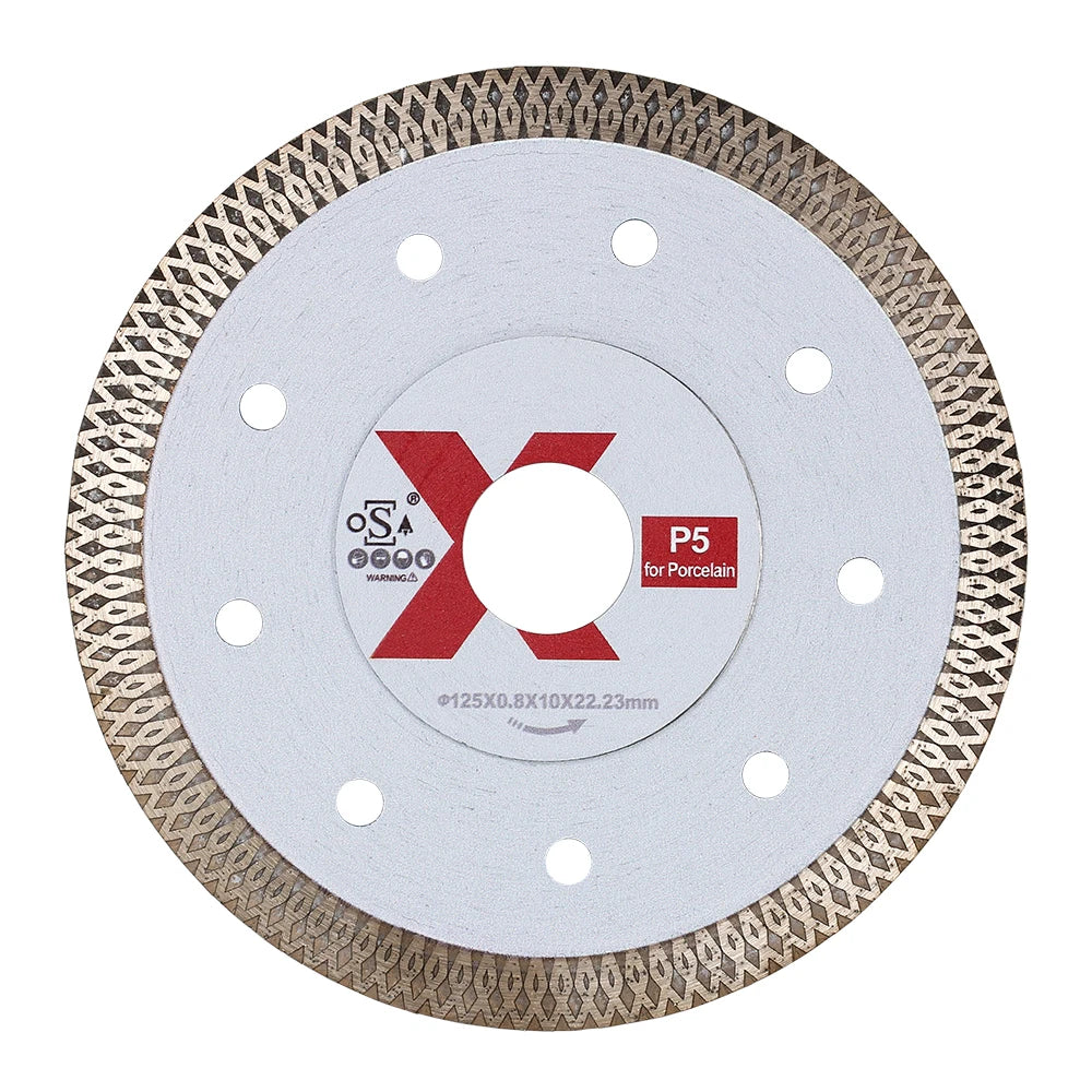 RAIZI TOOL-Super Quality  Laser Welding 5inch/125mm P5 Sharp Diamond Tile Porcelain Saw Blade Used for Cutting Porcelain