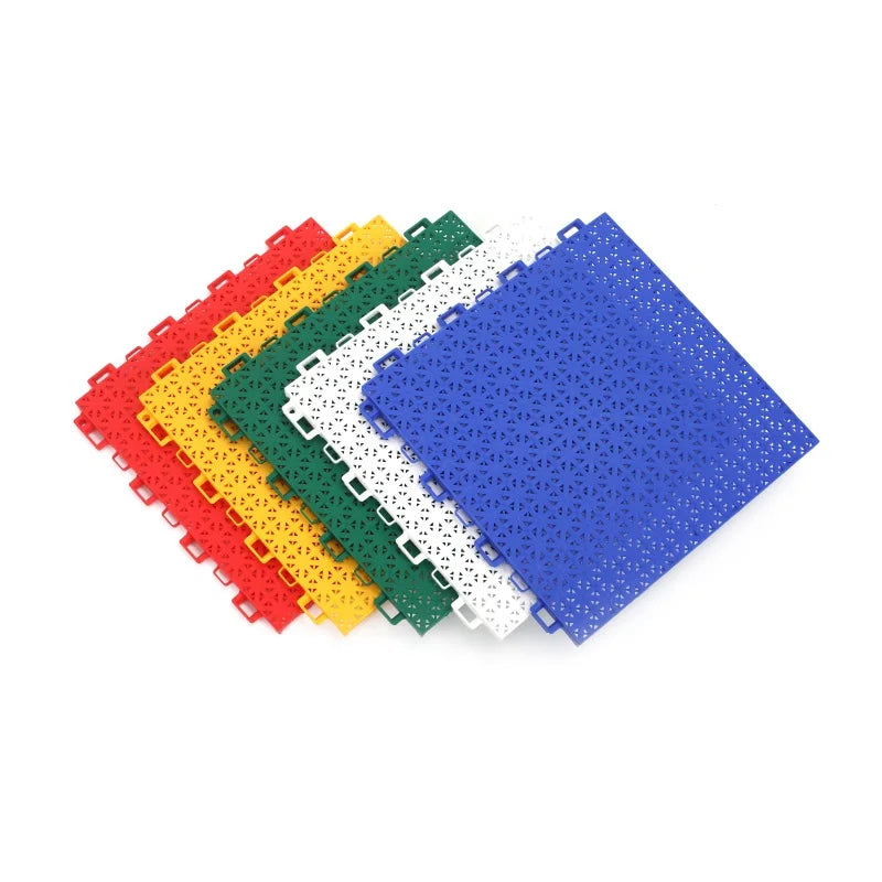 Outdoor Sports Artificial Grass Carpet Tile for Basketball Half Court Durable Polypropylene Material