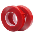 Customized Transparent Red Waterproof Acrylic Pressure Sensitive Adhesive Die Cut Reusable Double Sided Foam Tape for Glass