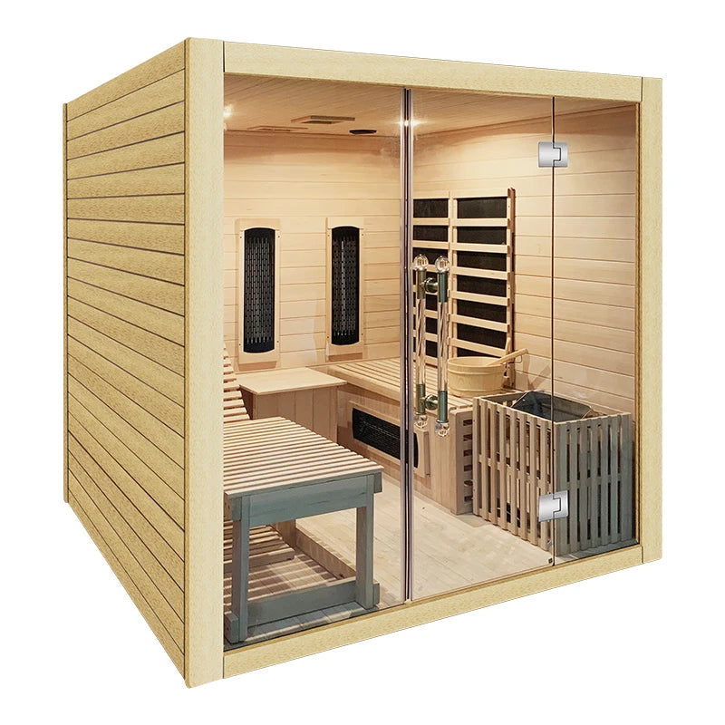 Smartmak Luxury Recliner Style High Tech Health Infrared Sauna 2 Person Full Spectrum