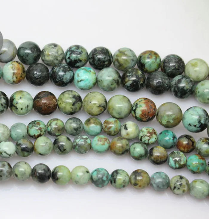 Wholesale Natural African Turquoise Loose Beads Jewelry Making Supplies Natural Stones Material