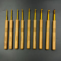 Hot Selling 1mm Bamboo Handle Carbonized Crochet Tools Handmade Wool Doll Bag DIY Knitting for Sweater Crochet Suit for