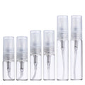 2Ml 3ml 5ml 10ml Empty Perfume Glass Mist Spray Bottle Essence Oil Bottle With Atomizer Fine Mist Spray Pump