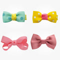 Gordon Ribbon Wholesale 196 Stock Solid Color Grosgrain Ribbon Bow Custom Mini Bow Tie Hair Clips Hair Accessories