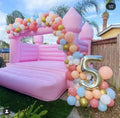 Commercial High Quality White Wedding Inflatable Bounce House Jumping Bouncy Castle Skin Tone Jumper Fun 8x6ft 1000kg CE