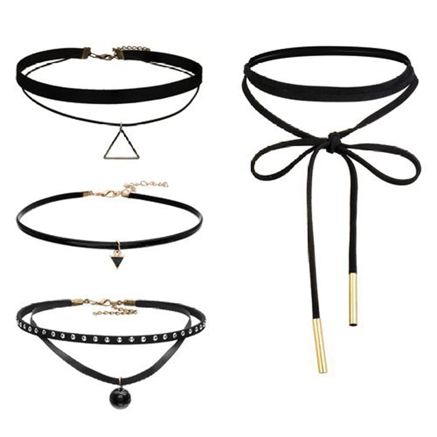 European and American Jewelry Lace Gothic Set Collar Lace Clavicle Chain Chokers Necklace