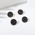 12 Constellations Plated Enamel Pins Custom Aries Scorpio Gemini Libra Pisces Leo Hard Metal Brooch Lapel Badge Collectible