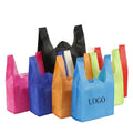 Heavy Duty Non Woven Grocery Bag Large Capacity T-shirt Shopping Bag Wholesale Reusable Non-woven Carrier Bag
