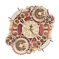 Robotime Rokr Toy Gifts LC601 Zodiac Wall Clock Wood Crafts 3D Wooden Puzzles for Dropshipping