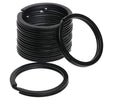 20mm 25mm 30mm 38mm Black Metal O Ring Flat Split Rings Key Chain