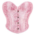 New Stylish Short Torso Waist Trainer Corset Bustier Crop Tank Top Corselet Pink White Green Red Beige Korset