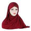 Cotton Muslim Women Underscarf Solid Ethnic Casual Jersey Inner Hijab Tube Cap