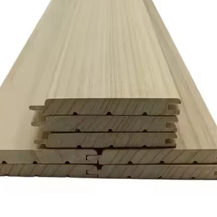Paulownia Wood Siding Solid Wood Board Sauna Boards T&G Boards