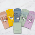 2026 New YD Professional Colorful 7-Pieces Mini Manicure Set Nail Kit Set for Beginners With Leather Case As Professional Gift