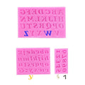 3 PCS Silicone Letter Mold and Number Candy Molds Silicone Alphabet Number Fondant Mold for Making Gummy