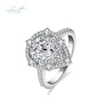 Silver 925 Original  4 Carat Brilliant Cut Pass Diamond Test D Color Water Drop Moissanite Ring with GRA Certificate