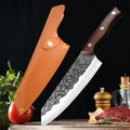 Professional Butcher Boning Knife Set Carbon Steel Cleaver with Rosewood Handle for Kitchen Use Restaurant Wholesaling