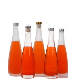 Stocked 200ml 300ml 500ml 750ml Customized Empty Glass Bottle for Vodka Liquor Wine Tequila with Polymer Cork Crown Cap