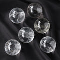Clear Crystal Ball for Decorative Ball Divination or Feng Shui and Fortune Natural Healing Gems Ball Polished Stone Spheres