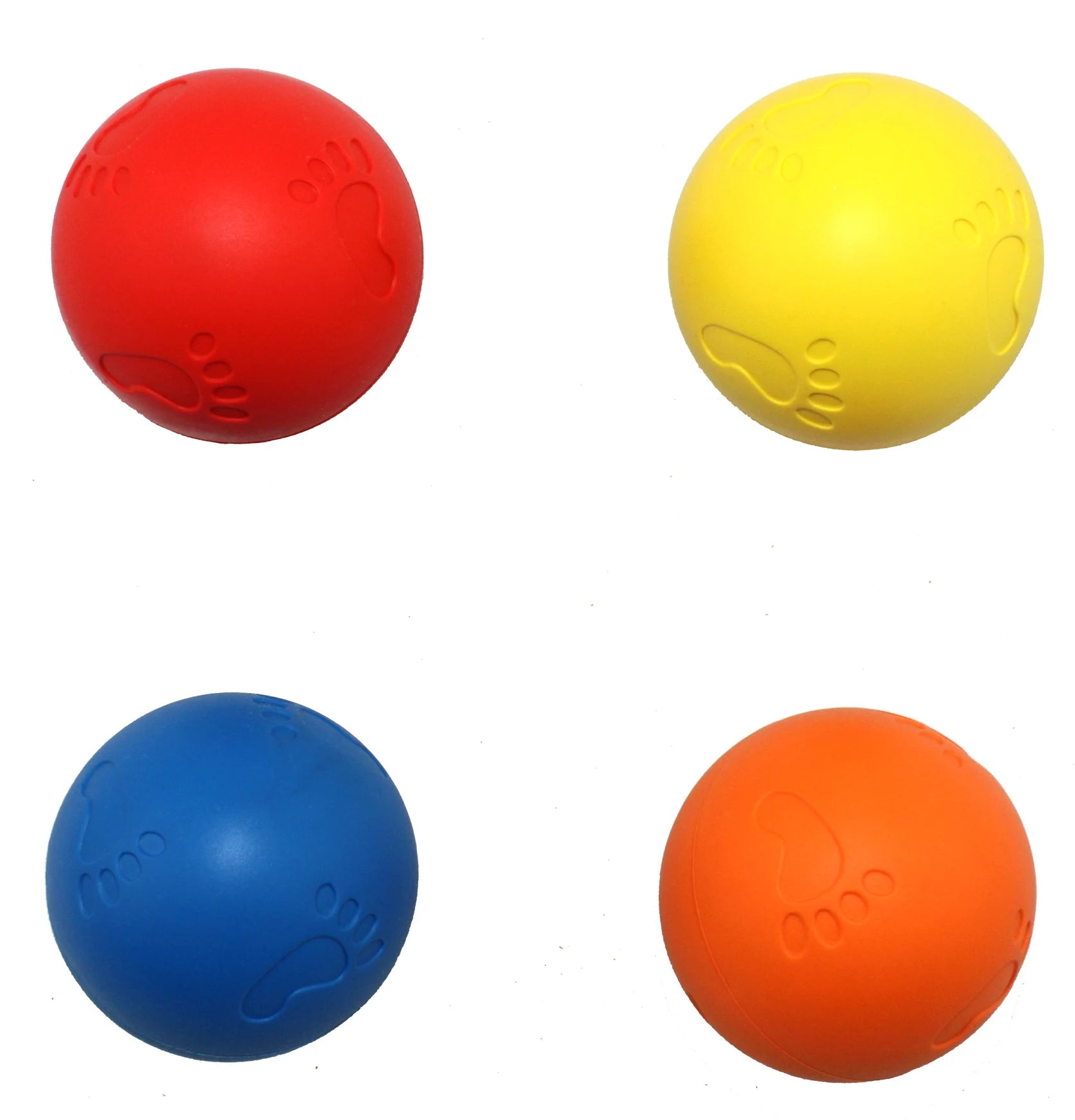 Kingtale Rubber Dog Chewing Squeaky Ball Toys Fetch Play Toy for Puppy Small Medium Pets Dog Cat for Dogs