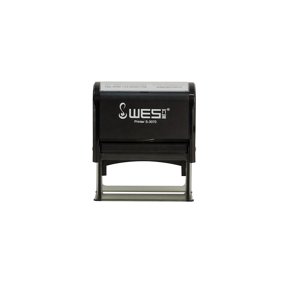 Customized Plastic Self-Inking Stamp Office Use Rubber Stamper Maker Custom Logo Multi-Color Ink Various Shapes 30x70mm