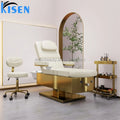 Kisen Salon Full Set Electric Head Spa Hair Shampoo Bed With Pedicure Foot Massage Chair Bed With Pedicure Basin