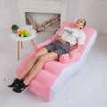 Hot Sale Portable Inflatable Lounger Air Sofa S Shape Relax Sleep Sofa Set Furniture Design Modern