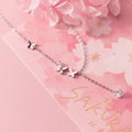 925 Sterling Silver Jewellery Small Butterfly Zircon Pendant Adjustable Chain Necklaces Fashion Jewelry for Women