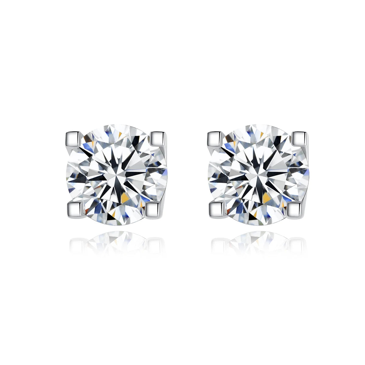 CZCITY Simple Women Fashion New 2026 Bling Diamond S925 Silver Moissanite Stud Earring for Man
