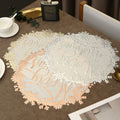 MA-31 Wholesale Eco-Friendly Gold Christmas Floral PVC Washable Placemats for Home Dining Table and Restaurants