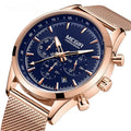 Top Reloj MEGIR 2062 Chronograph Gift Men Watches Luxury Waterproof Luminous Mesh Band Men's Wristwatches Relogio Masculino