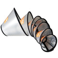 Transparent Soft Durable Recovery Dog Cat Neck Cone Circle Adjustable E-Collar Queen Elizabeth Collar with Lock