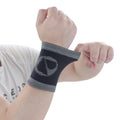 Custom Hot Selling Bamboo Charcoal Fiber Compression Wrist Support Brace with Breathable Hook and Loop Closure for Weightlifting
