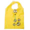 Custom Polyester Rensable Foldable Honeybee Shopping Bag with Pouch Sturdy Polyester  Custom Print Bee Foldable Shopping Bag