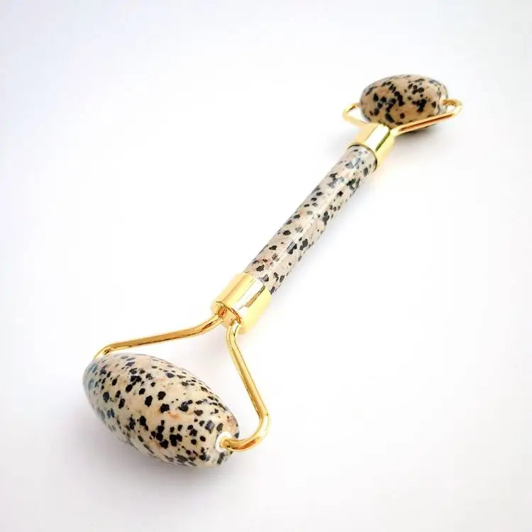 2026 Anti Aging Facial Natural gua sha genuine Dalmation jasper facial roller