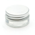 5ml Thick Glass Containers with Silver Lids - Concentrate Jars for Oil Lip Balm Wax Cosmetics