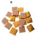 China Factory Selling Golden Square Pure Puer Tea Cake Health and Slimming Compressed Fermented Ripe Pu'er Tea Cake