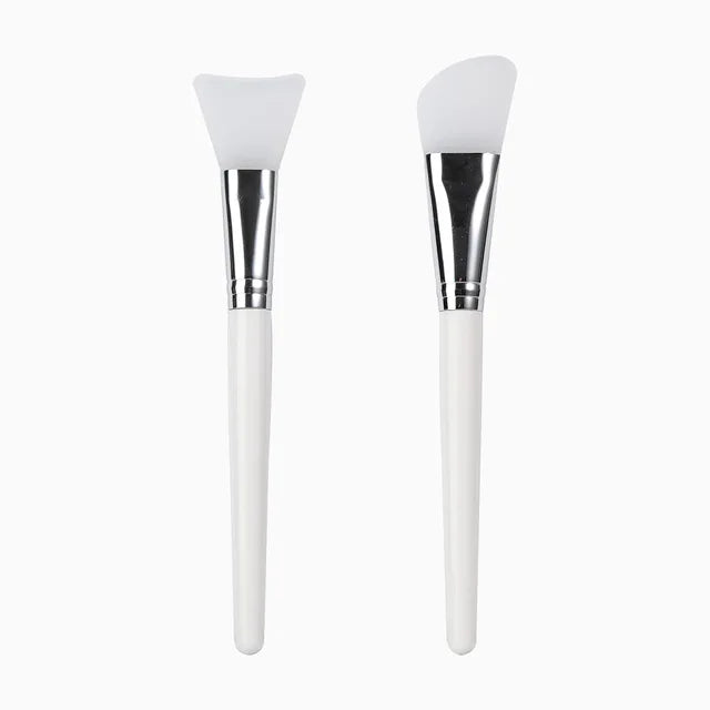 Private Label White Face Masks Silicone Spatula Wood Face Masking Cosmetic Brush