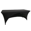 Wholesale Rectangle 6 ft Spandex Tablecloths Fitted Woven Spandex Table Covers for Events